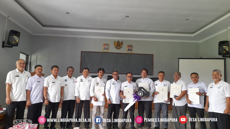 Desa Linggapura Mendapatkan Hadiah Kendaraan Roda 2 Sebagai Salah Satu Desa Tercepat Pelunasan PBB Tahun 2023